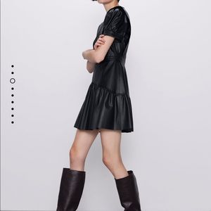 Zara Faux Leather Dress